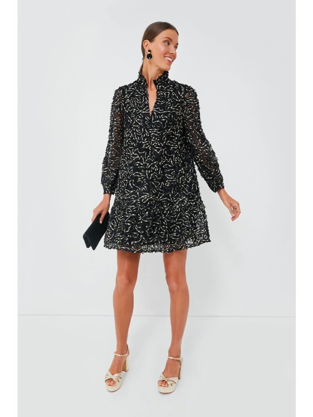 Tuckernuck Nightly Organza Palmerston Dress sz XS NWT Long Sleeve Cocktail Party